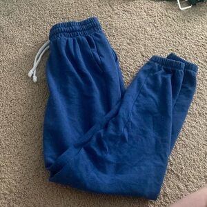 blue sweatpants